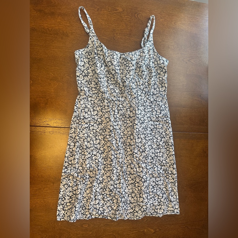 Old Navy Navy and White Floral Mini Dress